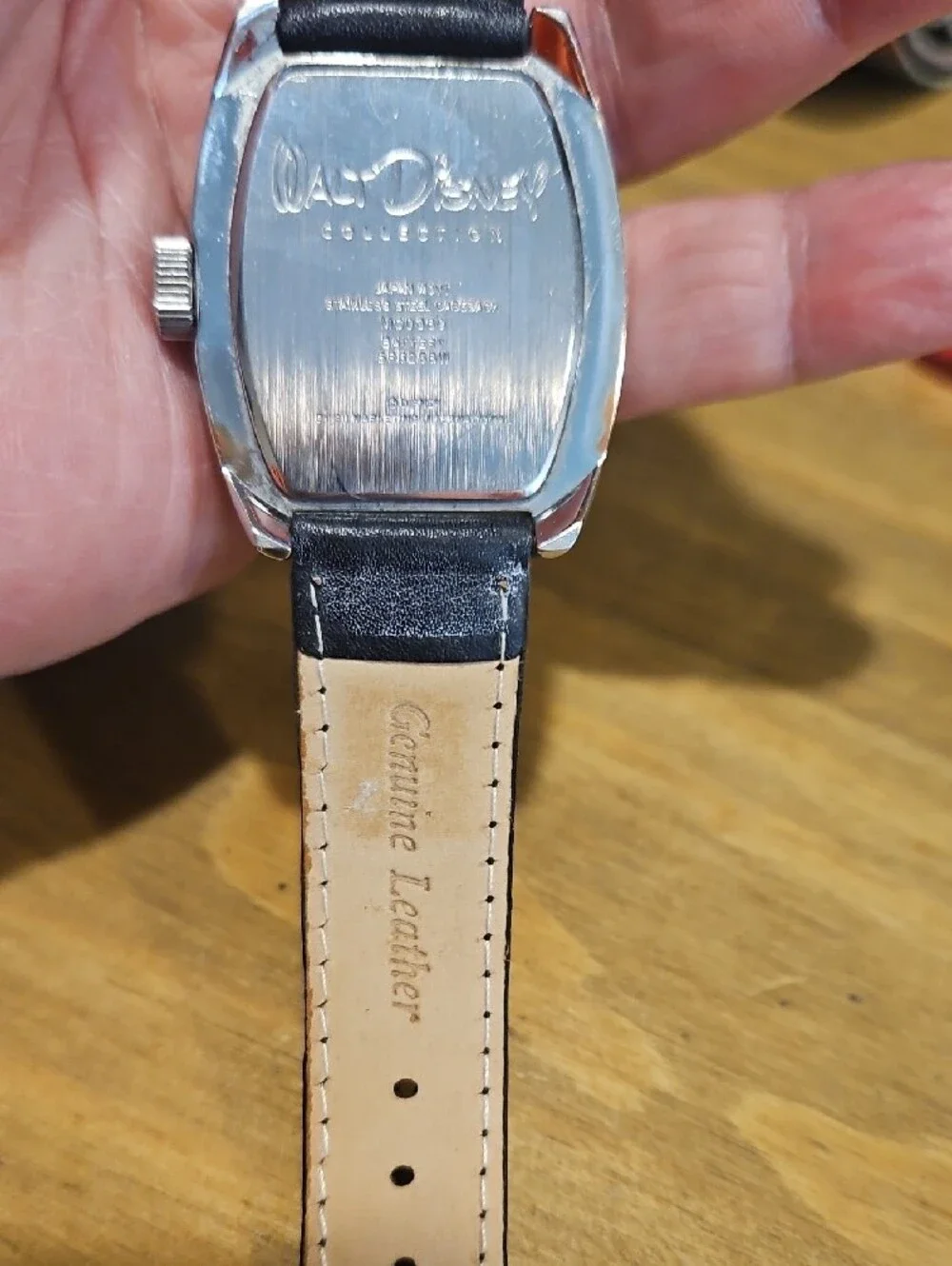Seiko Pink Minnie Mouse Dial Black Strap Watch